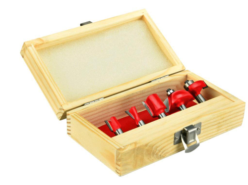 Набор фрез по дереву  5шт хвостовик 8мм (ACTW09-005A) P.I.T.