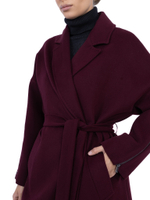 Пальто спущенное плечо, рукава на молнии