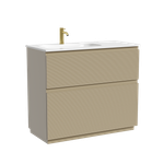 Тумба напольная Sancos Folk Floor левая 995х445х850, c двумя ящиками оснащенными доводчиками, Капучино, арт.FL100FLCP