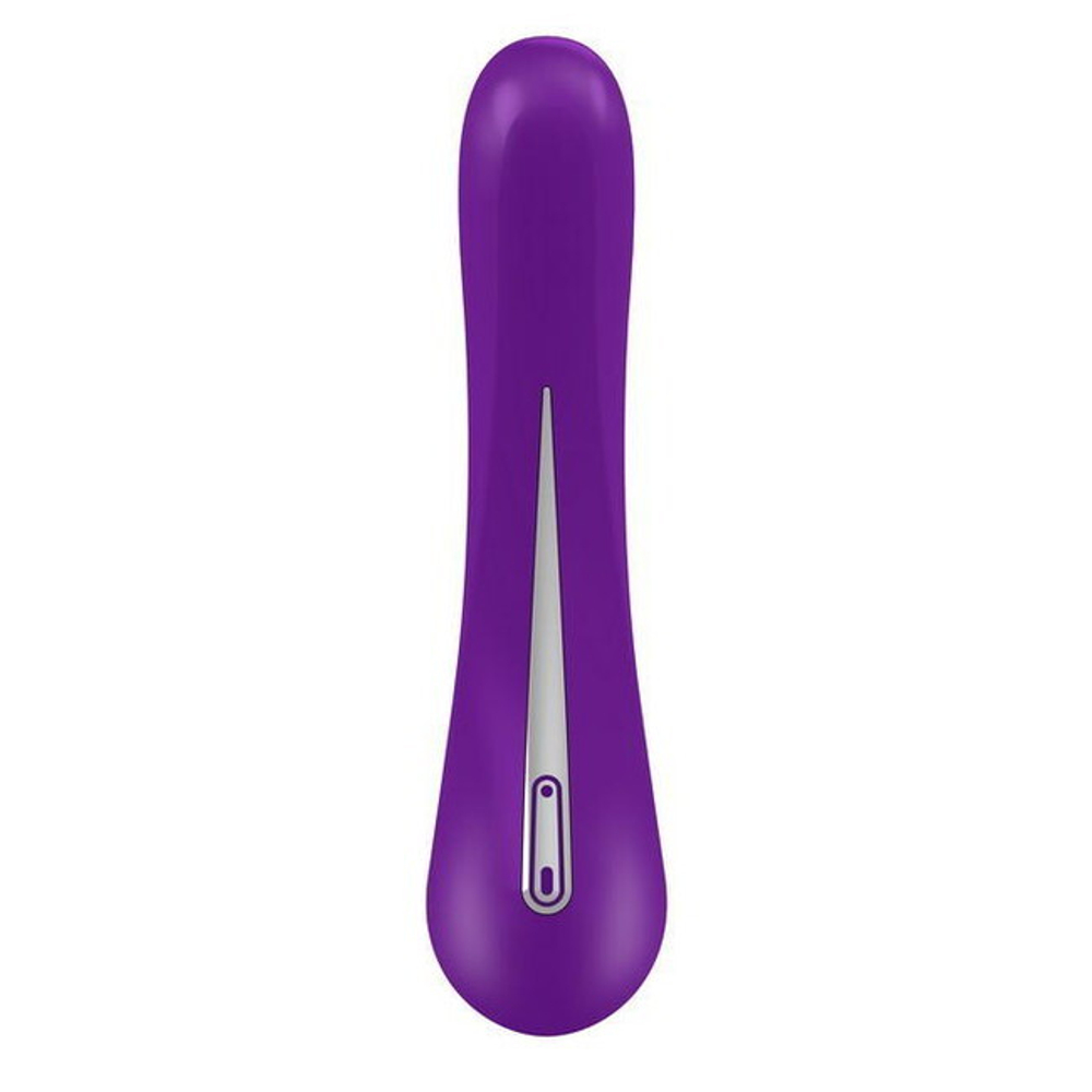 Влагонепроницаемый силиконовый вибратор OVO (5 режимов) (Цвет: фиолетовый, хром)