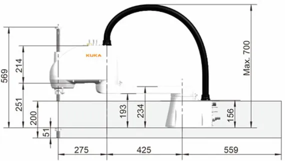 Промышленный робот KUKA KR SCARA, KR 6 R700 Z200