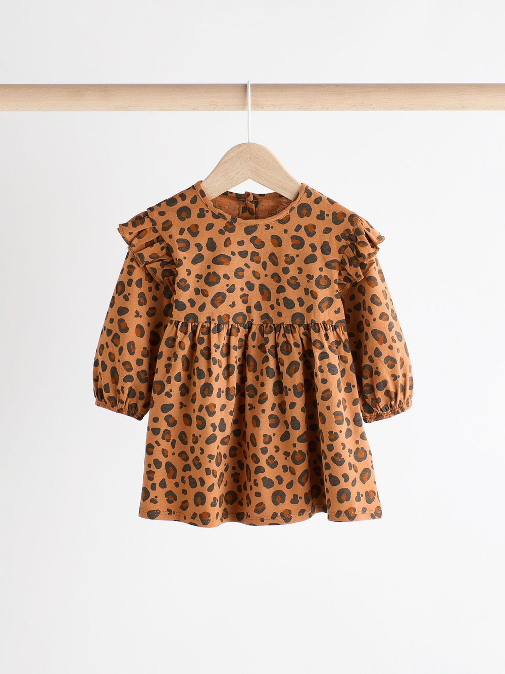 Платье для девочки Next B30-755, 2 шт, Коричневый, Бежевый