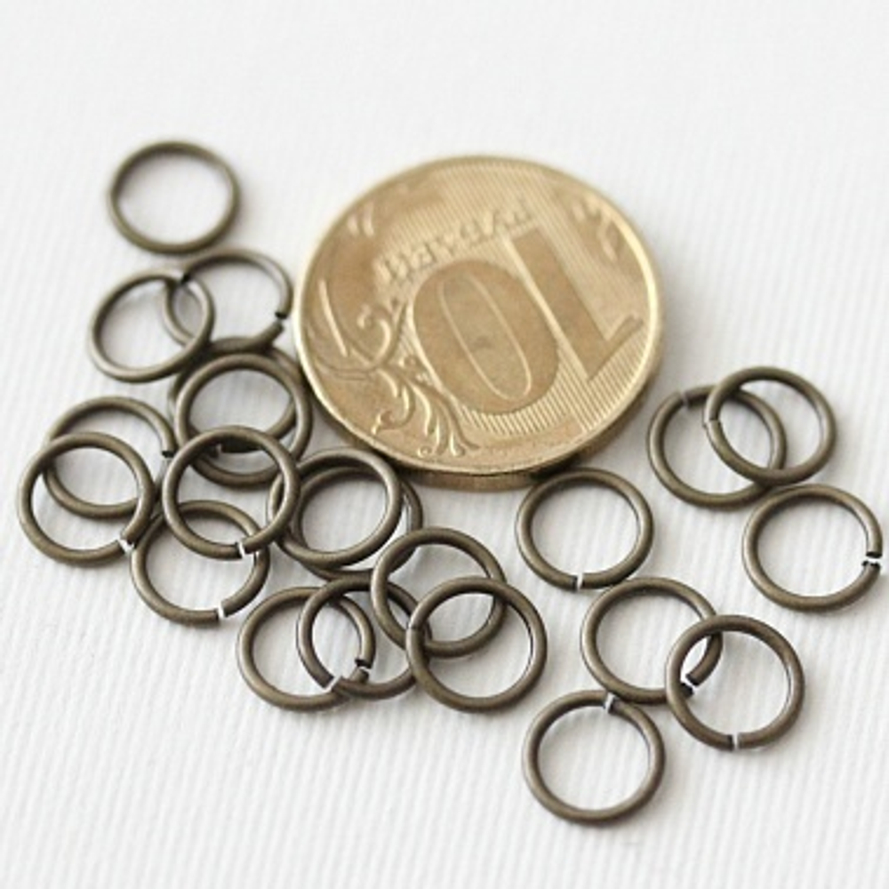 Колечки 8 мм (50шт, бронза)