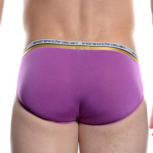 Мужские трусы слипы сиреневые Andrew Christian Vibe Brief Grape  AC3-M086