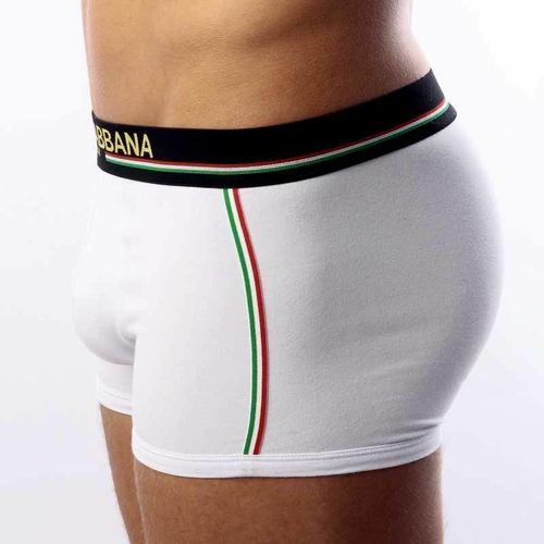 Мужские трусы боксеры белые Dolce Gabbana Italy Box