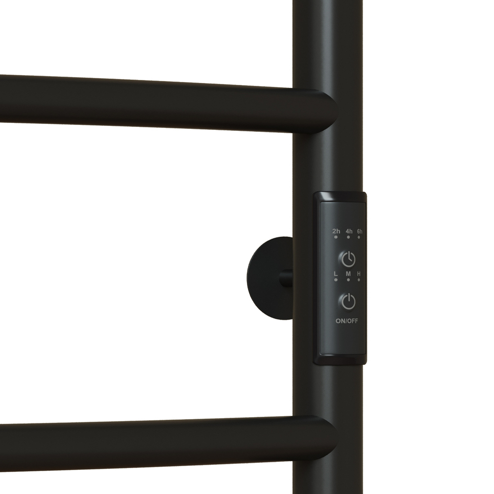 Полотенцесушитель MIXLINE CAPELLA  60х50 (таймер, 251Вт, 3 перекладины + ПОЛКА) электрический ЧЕРНЫЙ