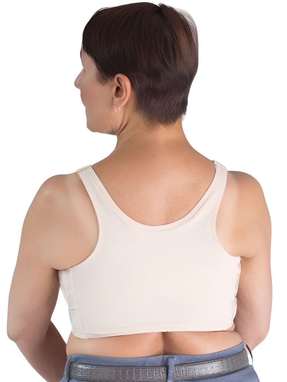 Полуграция с передней застежкой, корректором осанки, без косточек, 85E бежевый