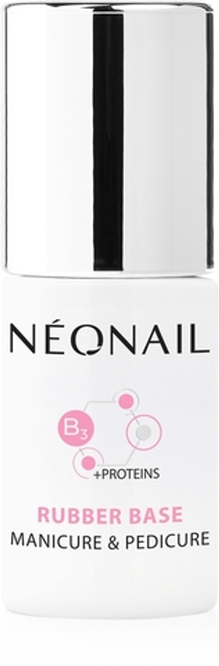 NEONAIL Manicure & Pedicure Rubber Base - Гибридная основа для ногтей с протеинами, 7,2 ml