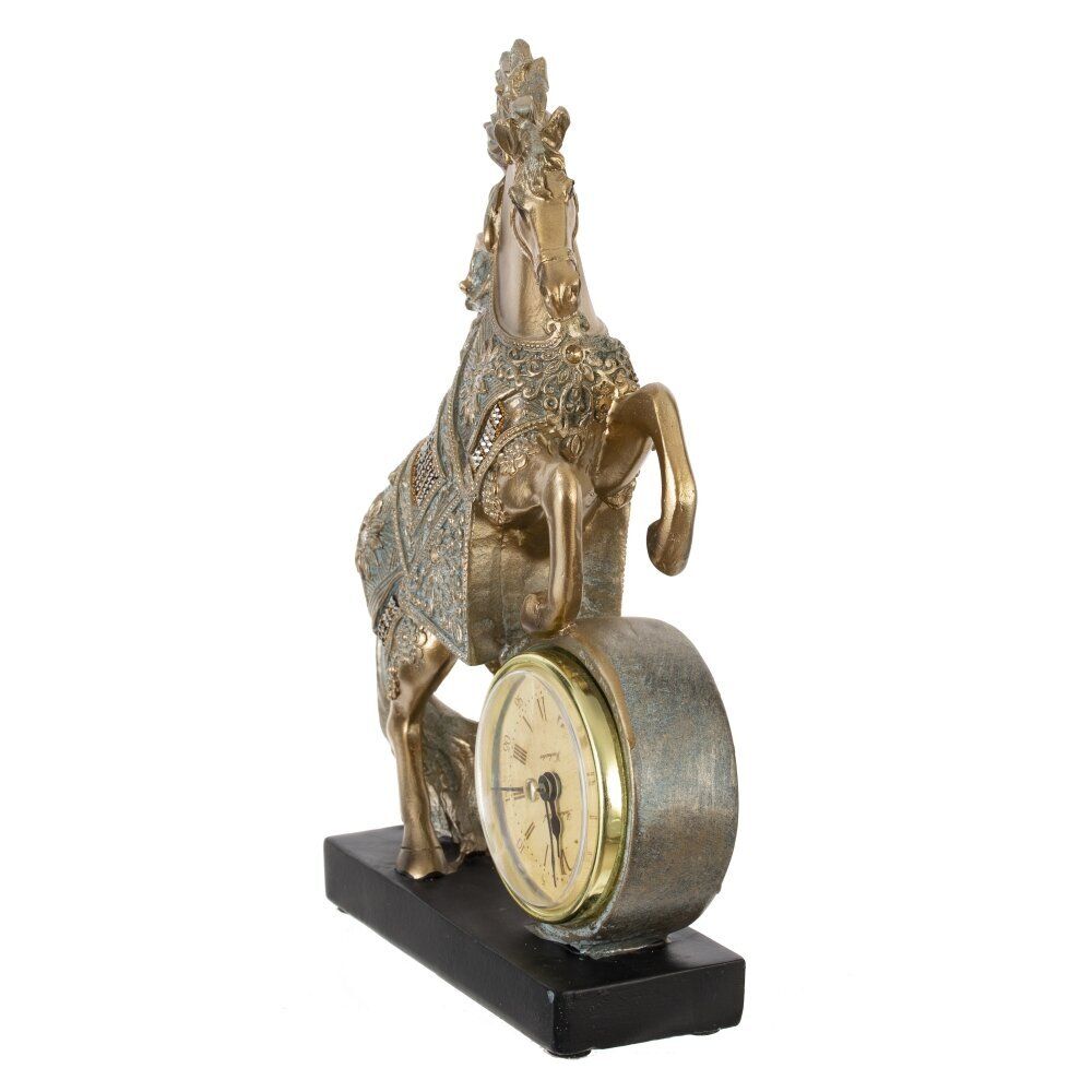 GAEM Фигурка декоративная "Лошадь" с часами (AAAx1, н/п), L15 W5 H22 см