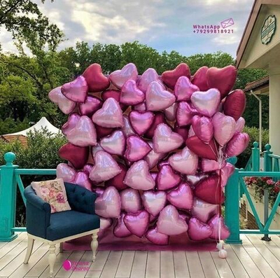 Фотозона с сердцами 2х2 м