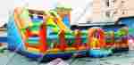Надувной батут горка "Парк Юрского периода"