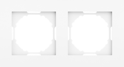 Рамка 2-я, глянцевый белый, серия A07