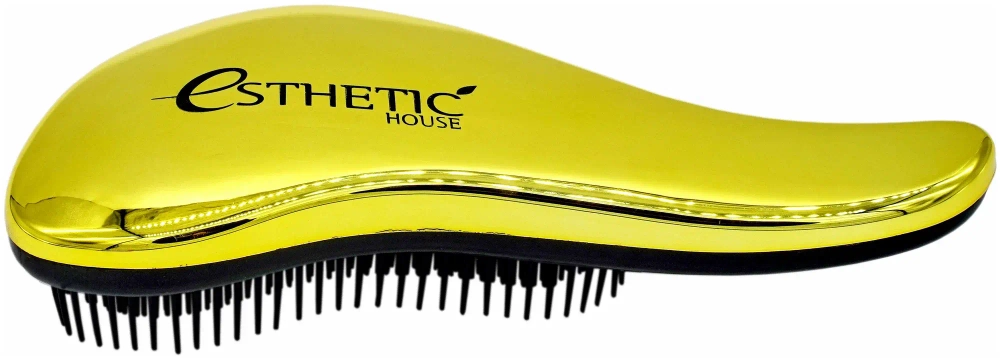 Esthetic House Расческа для волос пластиковая золотой - hair brush for easy comb, 18*7см