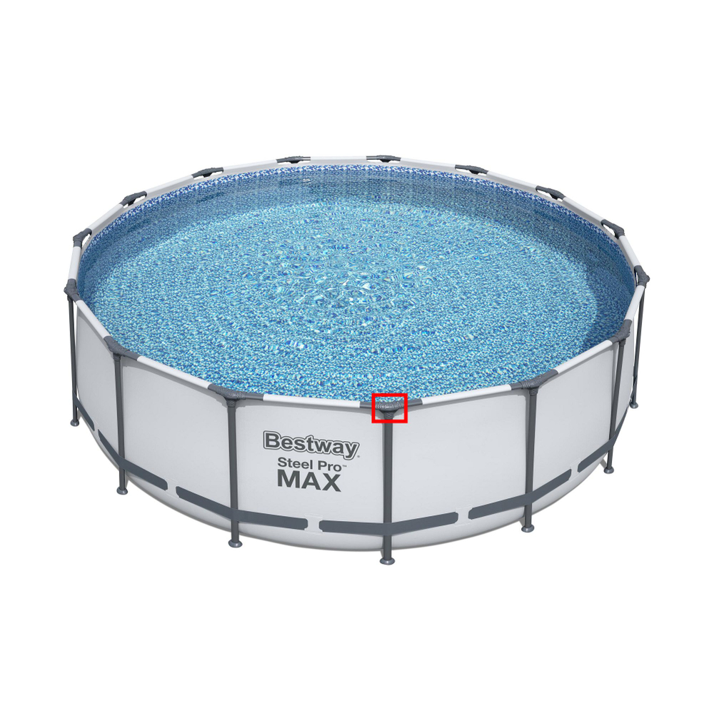 Т-образный соединитель - тройник P05445 BestWay с маркировкой "15", запчасть для круглых каркасного бассейна 457 на 122 см. Steel Pro Max Bestway