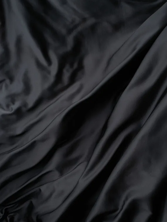 Шелк mulberry с эластаном, Китай, черный 170