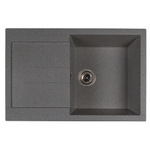 Мойка ML-GMS107 СТАНДАРТ с крылом, темно-серый (309), 770*493*190мм