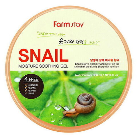 Гель для лица и тела FarmStay Moisture Soothing Gel Snail, 300мл