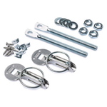 Замок на капот универсальный спортивный, нержавеющая сталь, SPA style, серебристый, TG4 (1 шт. / комплект)