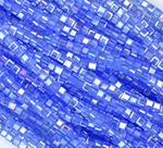 БВ017ДС3 Хрустальные бусины квадратные, цвет: светло-голубой AB прозрачный, 3 мм, кол-во: 63-65 шт.