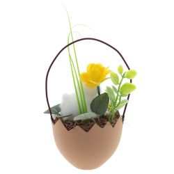 GAEM Изделие декоративное "Корзина пасхальная", L9 W9 H16 см, 3в.