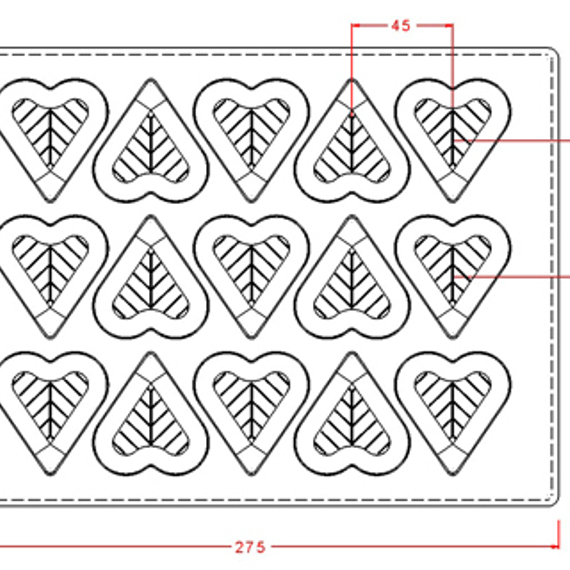 117 | Форма для шоколадных изделий (275*205 мм)