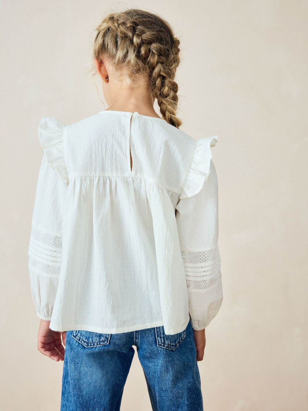 Блуза для девочки Next E32-185, Белый