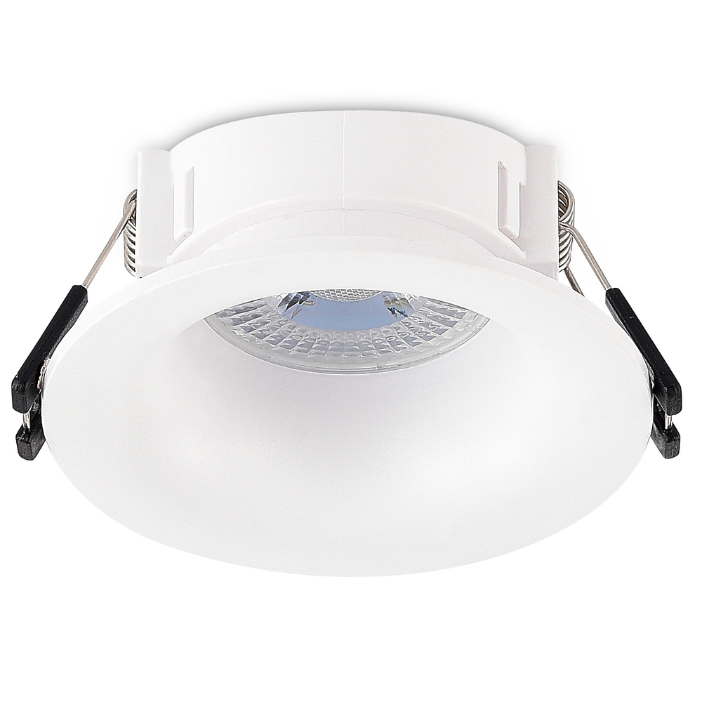 Светильник встраиваемый, белый, D98xH40мм, под лампу GU10, IP20