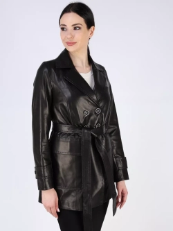 Кожаная куртка демисезонная пиджак
