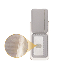 Магнитная подставка картхолдер серого цвета от Dux Ducis, серия Neva Series Magnetic Wallet Stand