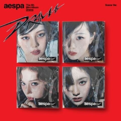 Альбом AESPA - Drama 4th Mini Album SCENE Version RANDOM Cover