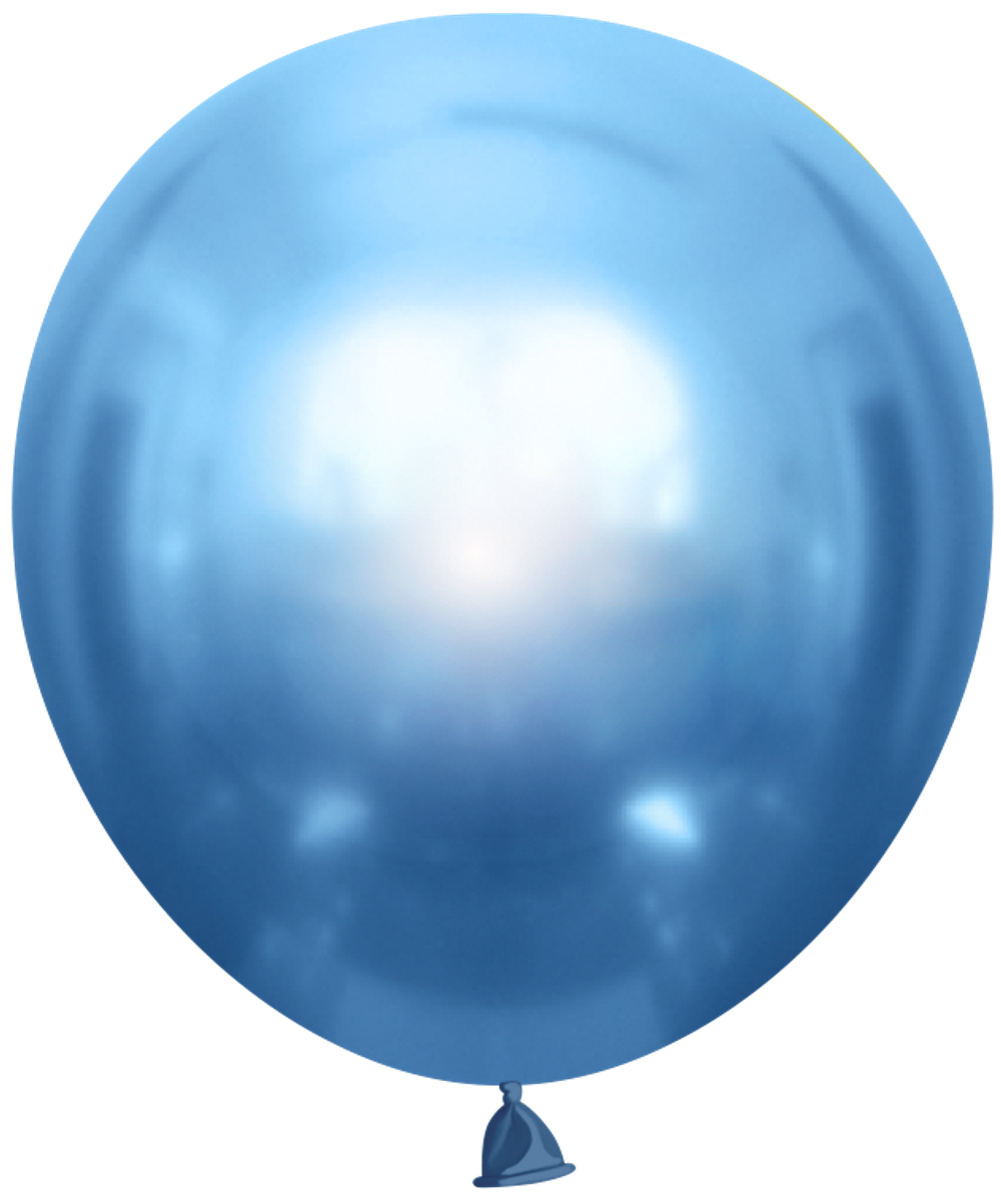 Шар (18''/46 см) Синий, хром, 1 шт.