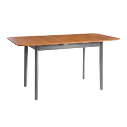 Стол Соната Люкс раздвижной/Sonata Lux extension table массив сосны, антик /графит, 120-(150)х75х75 см