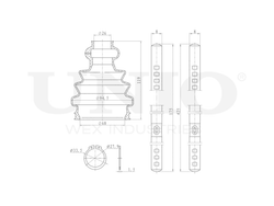 Пыльник ШРУСа (к-т) UNIO DUC-30009K