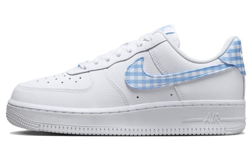 Кроссовки Nike Air Force 1 Low "Blue Gingham" (Женская размерная сетка)