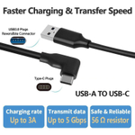 Кабель для подключения Oculus Quest 2 с переходником USB-А Type-C 3.2.