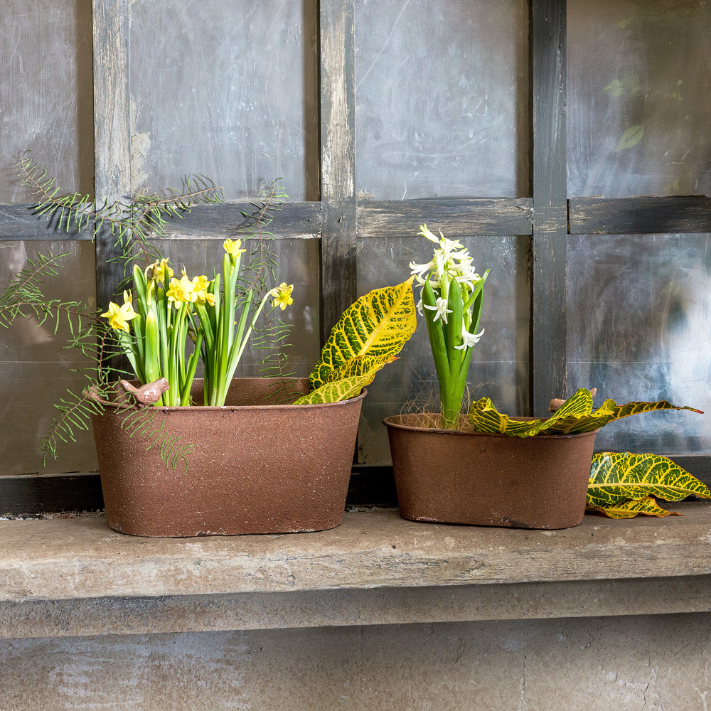 Металлическое кашпо Сиена версия L Объект мечты