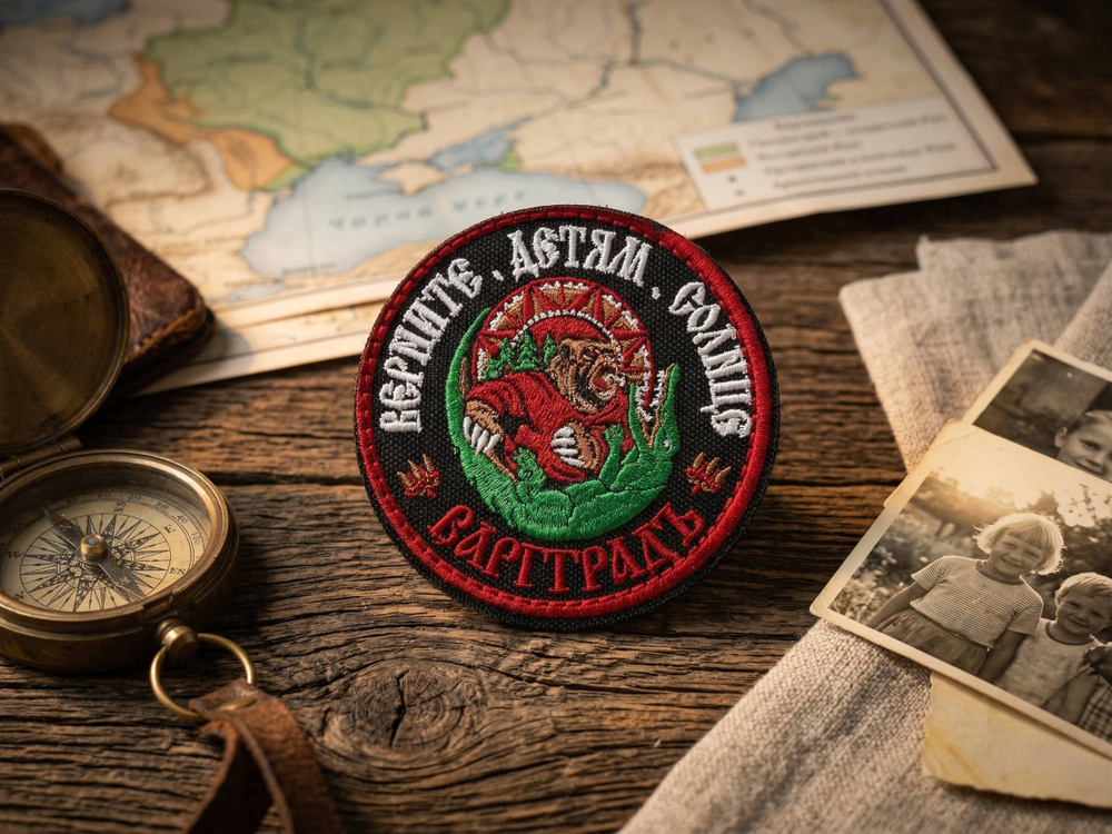 Шеврон Варгградъ "Верните детям солнце" круглый на велкро