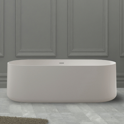 Ванна из искусственного камня ABBER Stein AS9607 белая матовая  170x75 см