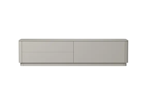 Тумба Tammi под ТВ 2 ящика откидная дверь (серо-бежевый)