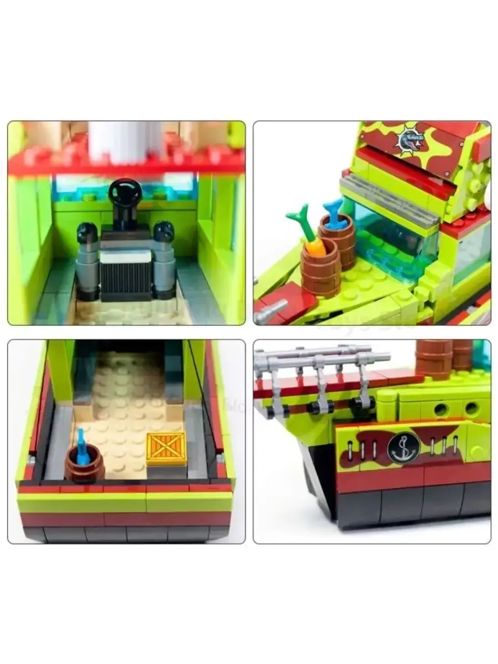 Конструктор Побег из пасти мозазавра 888 деталей FC3724