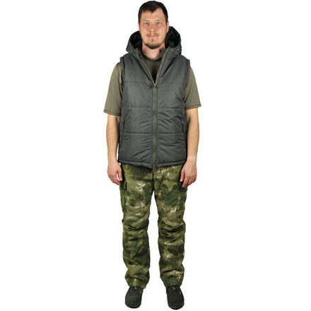 Жилет Партизан (Таслан/хаки/черная) Тайгер