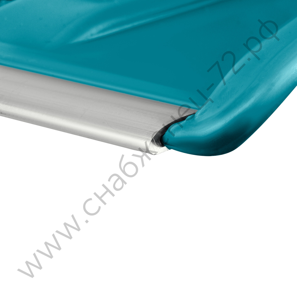 GRINDA FIBER-500, ширина 500 мм, пластик, с алюминиевой планкой, особопрочный легк. черенок из фибергласса, V-ручка, снеговая лопата, PROLine (39940)