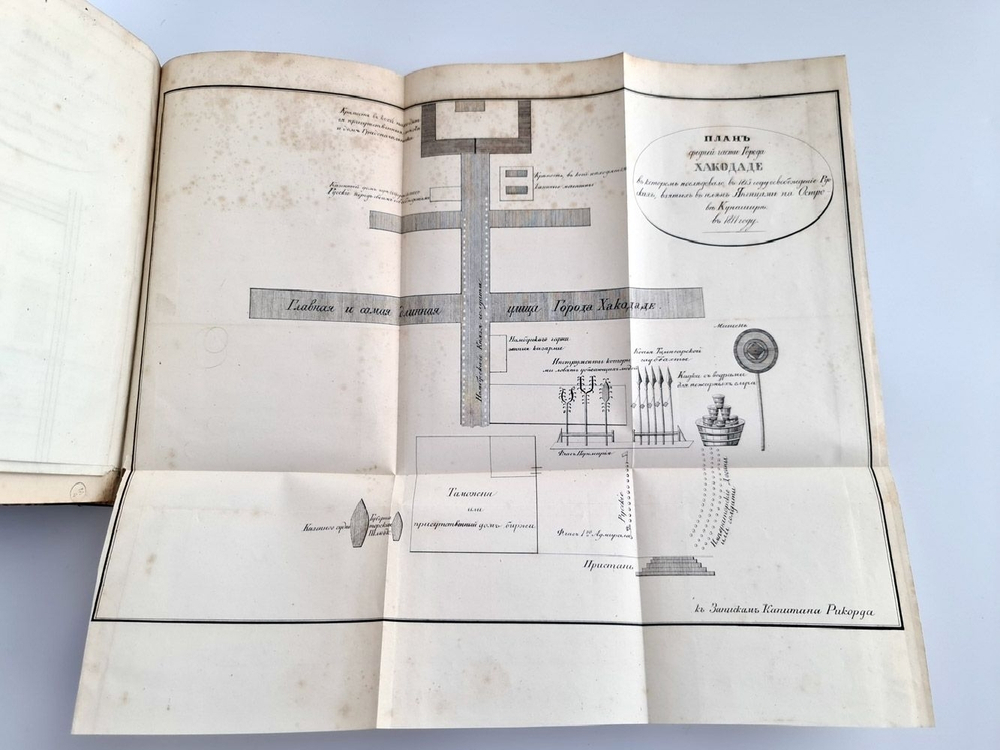 Конволют из двух книг - 1. Записки Василия Михайловича Головнина в плену у японцев в 1811, 1812 и 1813 годах... 2.  Записки флота капитана Рикорда