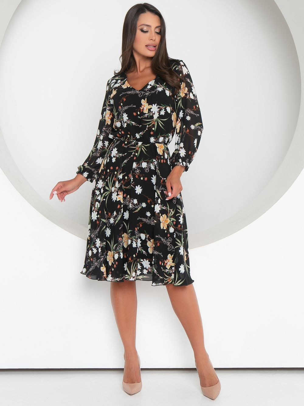 Платье Сицилия (шифон, шик) Diolche (Акция)