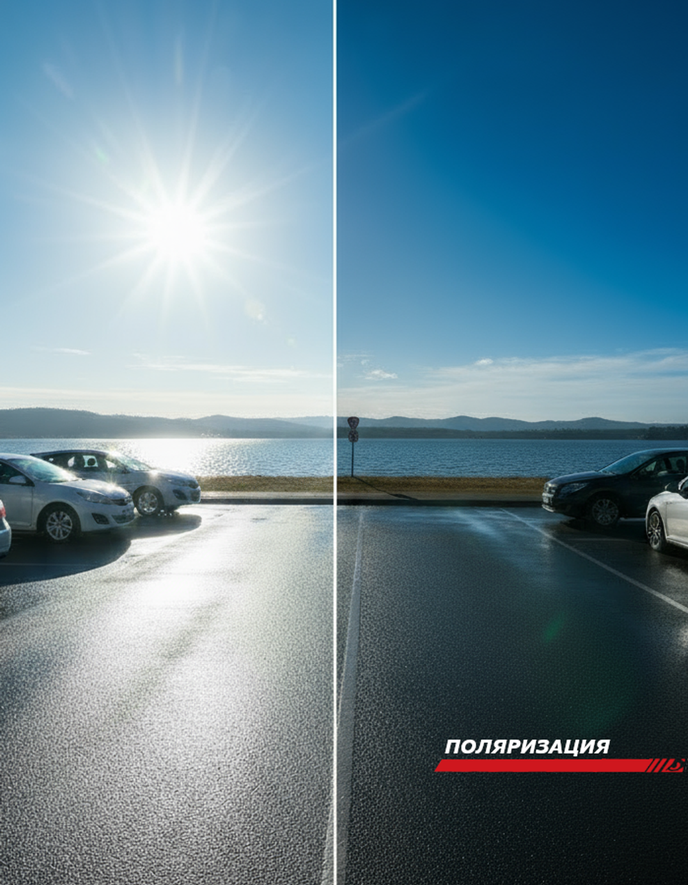 Очки Bad Boy солнцезащитные поляризованные черные с чехлом