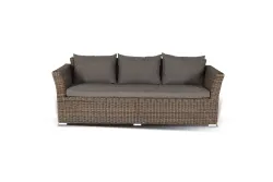 "Капучино Дабл" лаунж-зона из искусственного ротанга, цвет коричневый