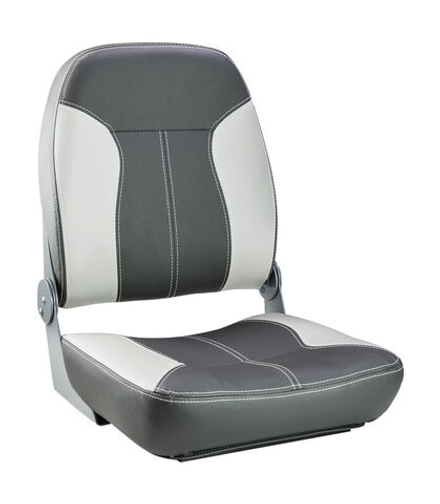 Кресло складное мягкое SPORT с высокой спинкой, серый/темно-серый