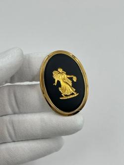 Брошь Wedgwood чёрная