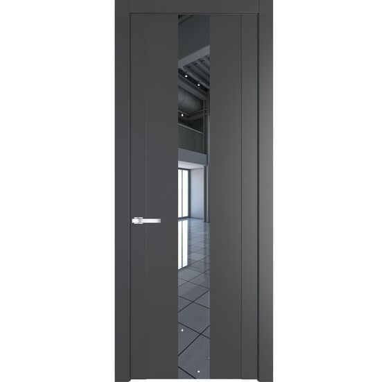 Межкомнатная дверь эмаль Profil Doors 1.9P графит зеркало