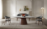 Стол DT2483 (230) глянцевая керамика CARRARA